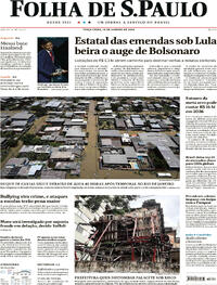 Capa do jornal Folha de S.Paulo 16/01/2024