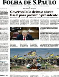 Capa do jornal Folha de S.Paulo 16/04/2024