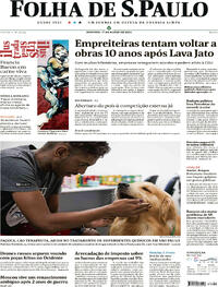 Capa do jornal Folha de S.Paulo 17/03/2024