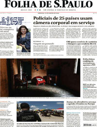 Capa do jornal Folha de S.Paulo 21/01/2024