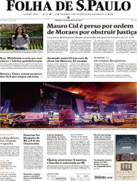 Capa do jornal Folha de S.Paulo 23/03/2024
