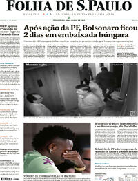 Capa do jornal Folha de S.Paulo 26/03/2024