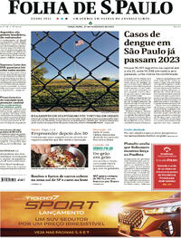Capa do jornal Folha de S.Paulo 27/02/2024