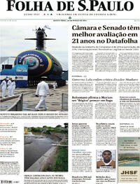 Capa do jornal Folha de S.Paulo 28/03/2024