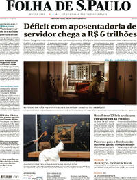 Capa do jornal Folha de S.Paulo 29/01/2024