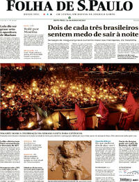 Capa do jornal Folha de S.Paulo 29/03/2024