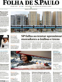 Capa do jornal Folha de S.Paulo 30/03/2024