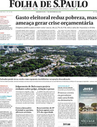 Capa do jornal Folha de S.Paulo 01/09/2025