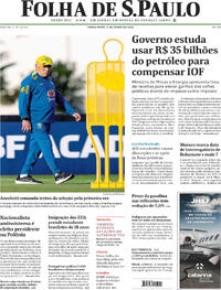 Capa do jornal Folha de S.Paulo 03/06/2025