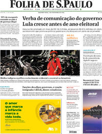 Capa do jornal Folha de S.Paulo 03/11/2025