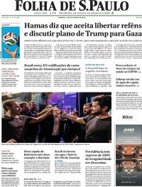 Capa do jornal Folha de S.Paulo 04/10/2025