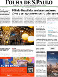 Capa do jornal Folha de S.Paulo 05/12/2025