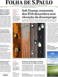 Capa do jornal Folha de S.Paulo 06/10/2025