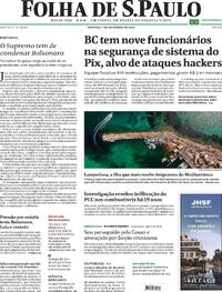 Capa do jornal Folha de S.Paulo 07/09/2025