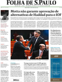 Capa do jornal Folha de S.Paulo 10/06/2025