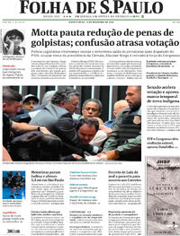 Capa do jornal Folha de S.Paulo 10/12/2025