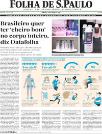 Capa do jornal Folha de S.Paulo 14/06/2025