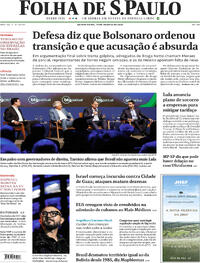 Capa do jornal Folha de S.Paulo 14/08/2025