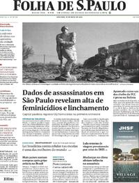 Capa Folha de S.Paulo 18/05/2025