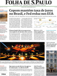 Capa do jornal Folha de S.Paulo 18/09/2025