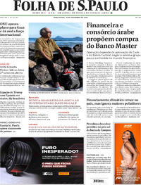 Capa do jornal Folha de S.Paulo 18/11/2025