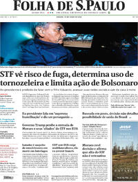 Capa do jornal Folha de S.Paulo 19/07/2025