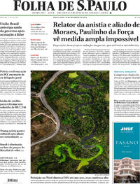 Capa do jornal Folha de S.Paulo 19/09/2025