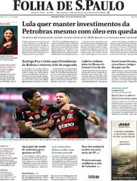 Capa do jornal Folha de S.Paulo 20/10/2025
