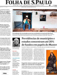 Capa do jornal Folha de S.Paulo 20/11/2025