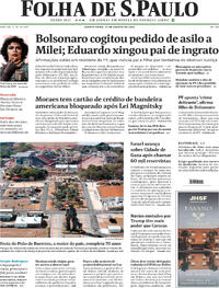 Capa do jornal Folha de S.Paulo 21/08/2025