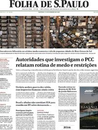 Capa do jornal Folha de S.Paulo 21/09/2025