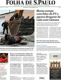 Capa do jornal Folha de S.Paulo 25/11/2025