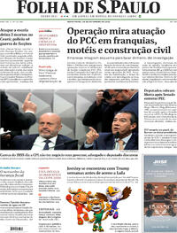 Capa do jornal Folha de S.Paulo 26/09/2025