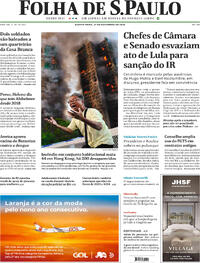 Capa do jornal Folha de S.Paulo 27/11/2025
