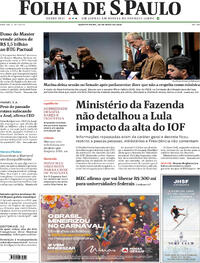 Capa Folha de S.Paulo 28/05/2025