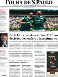 Capa do jornal Folha de S.Paulo 29/06/2025