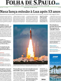 Capa do jornal Folha de S.Paulo 02/04/2026