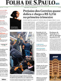 Capa do jornal Folha de S.Paulo 02/06/2026