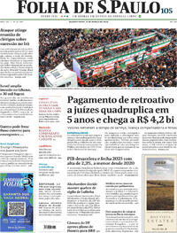 Capa do jornal Folha de S.Paulo 04/03/2026