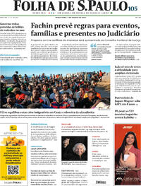 Capa Jornal Folha de S.Paulo