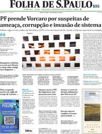 Capa do jornal Folha de S.Paulo 05/03/2026