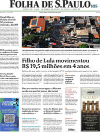 Capa do jornal Folha de S.Paulo 06/03/2026