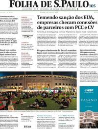 Capa do jornal Folha de S.Paulo 06/06/2026