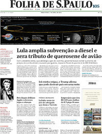 Capa do jornal Folha de S.Paulo 07/04/2026