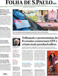 Capa do jornal Folha de S.Paulo 07/05/2026