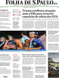 Capa Folha de S.Paulo 07/07/2026