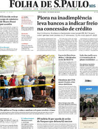 Capa do jornal Folha de S.Paulo 07/08/2026