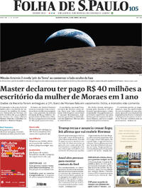 Capa do jornal Folha de S.Paulo 08/04/2026