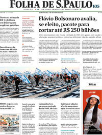 Capa Jornal Folha de S.Paulo