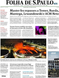Capa do jornal Folha de S.Paulo 09/04/2026